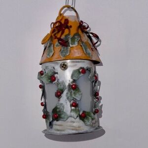 Vintage Kathy Hatch Collection Birdhouse Christmas Ornament